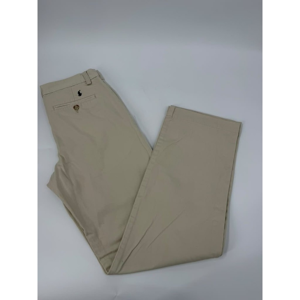 Polo Ralph Lauren Chino Pants Modern Boys Size 16 Tan Khaki Straight Trousers